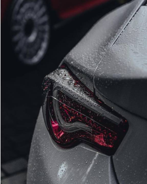 Coated finish closeup